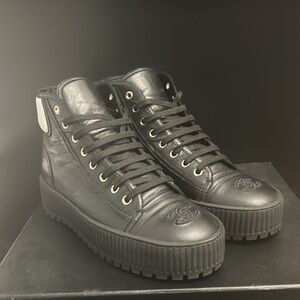 Chanel High-Top Platform Sneakers